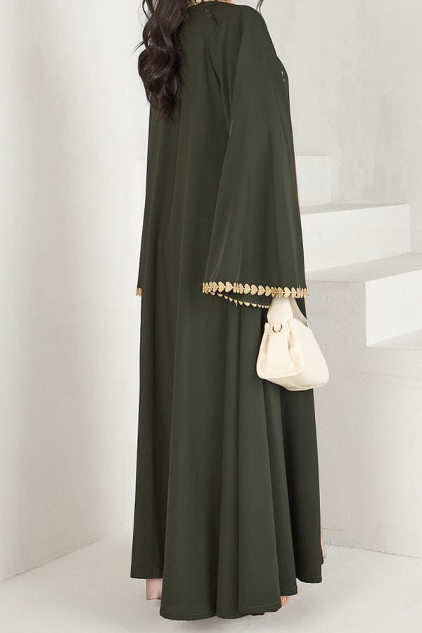 Luxury Maroon Abaya with Embroidery By Wearkurtis
