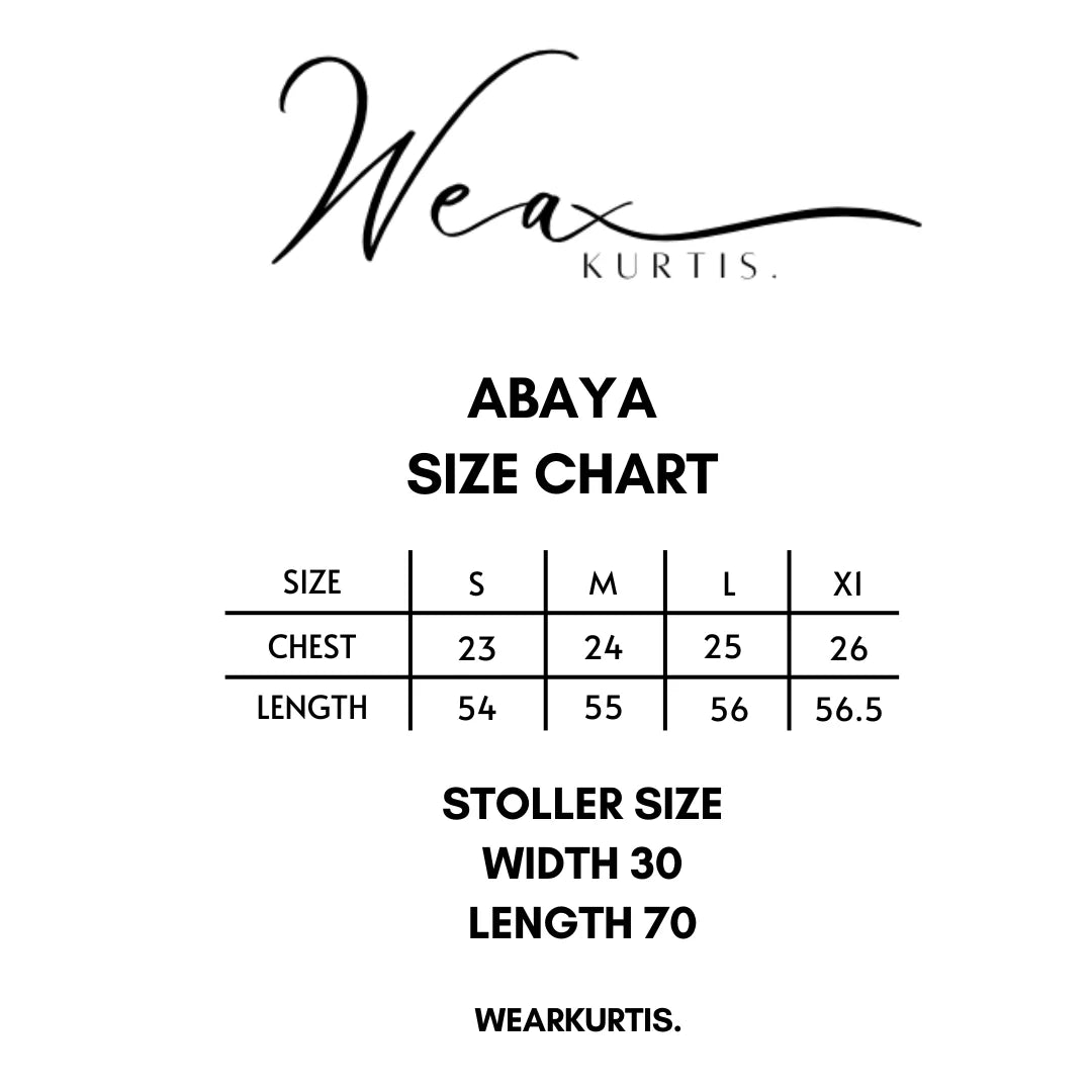 Pookie Bow Unique Abaya design by Wearkurtis.