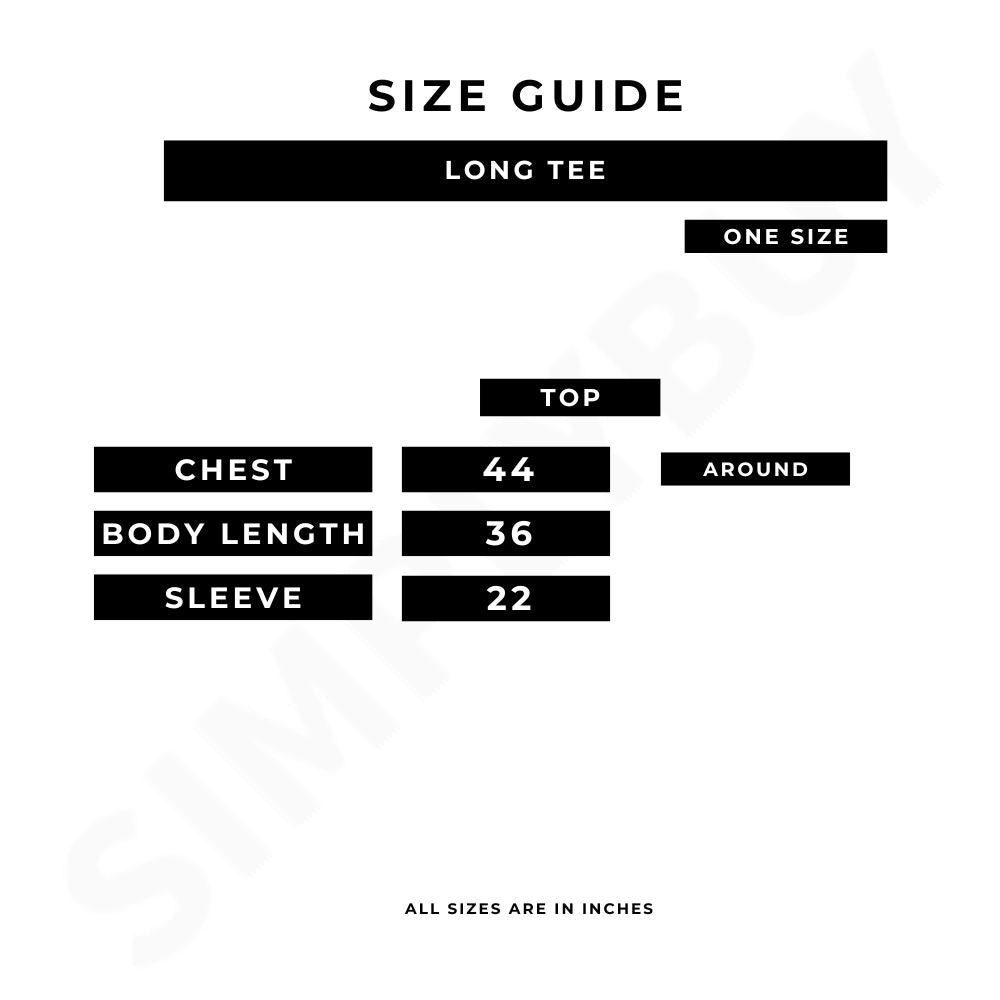 Stay Classy Printed Long Tee - Maroon