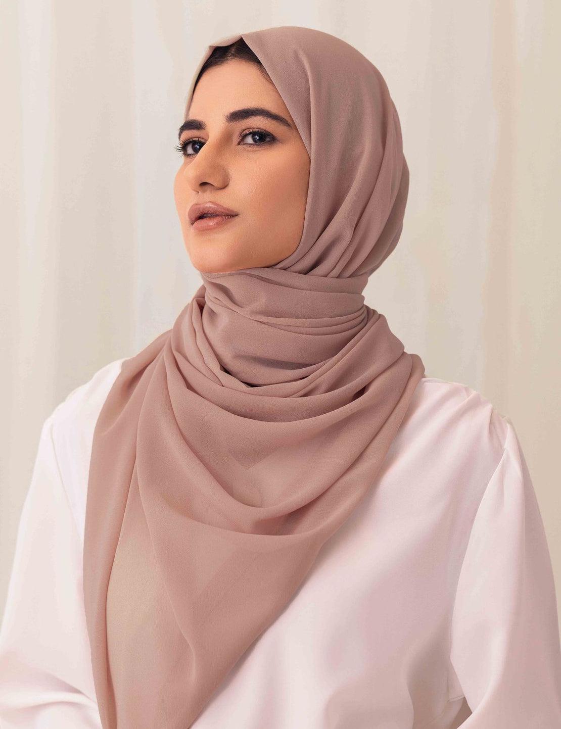 Elegant Rose Hijab By Wearkutis