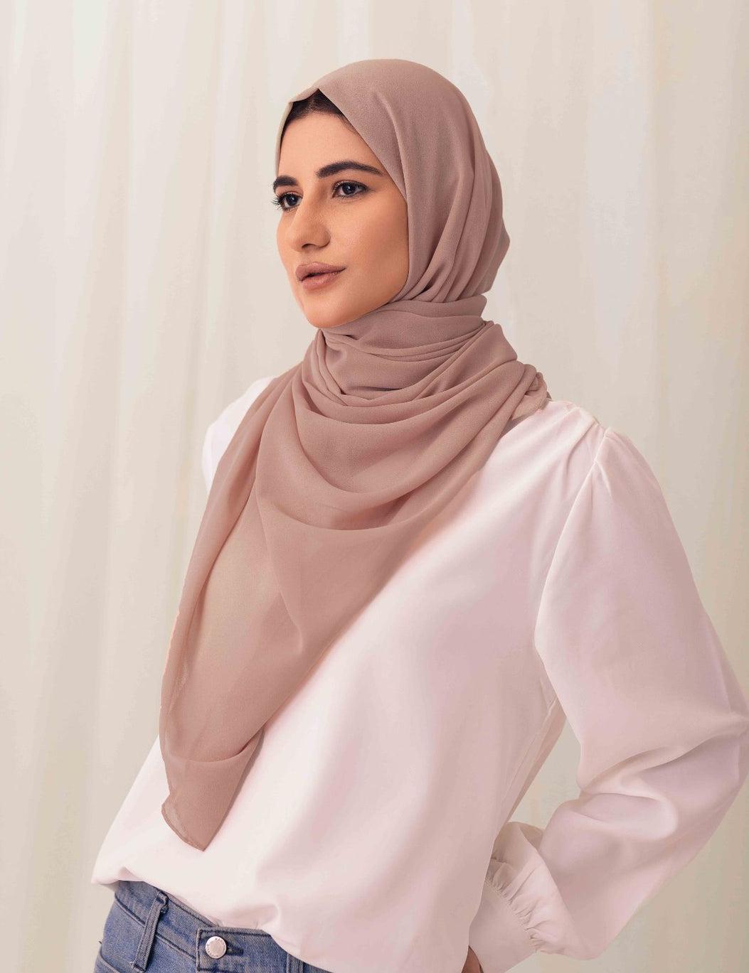 Elegant Rose Hijab By Wearkutis