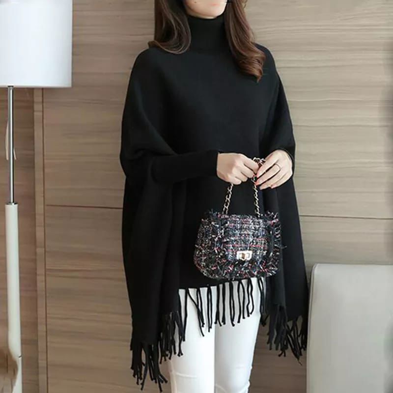 Elegant Comfort Women Poncho By Wearkurtis