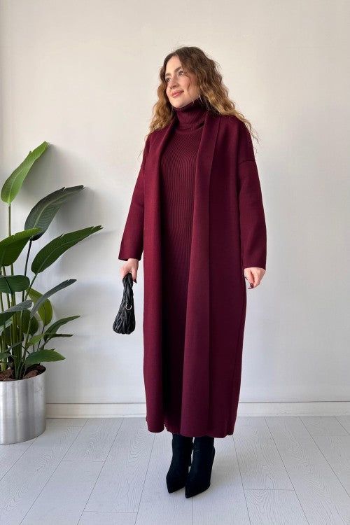 Winter Luxe – Modest 2pc Set with Shrug & Knitted Dress