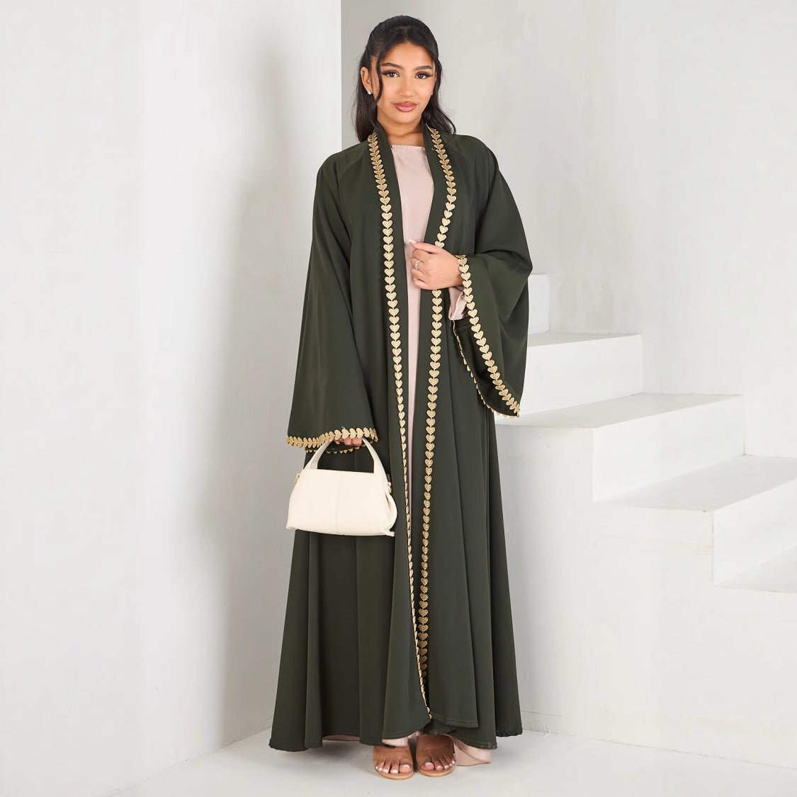 Luxury Maroon Abaya with Embroidery By Wearkurtis