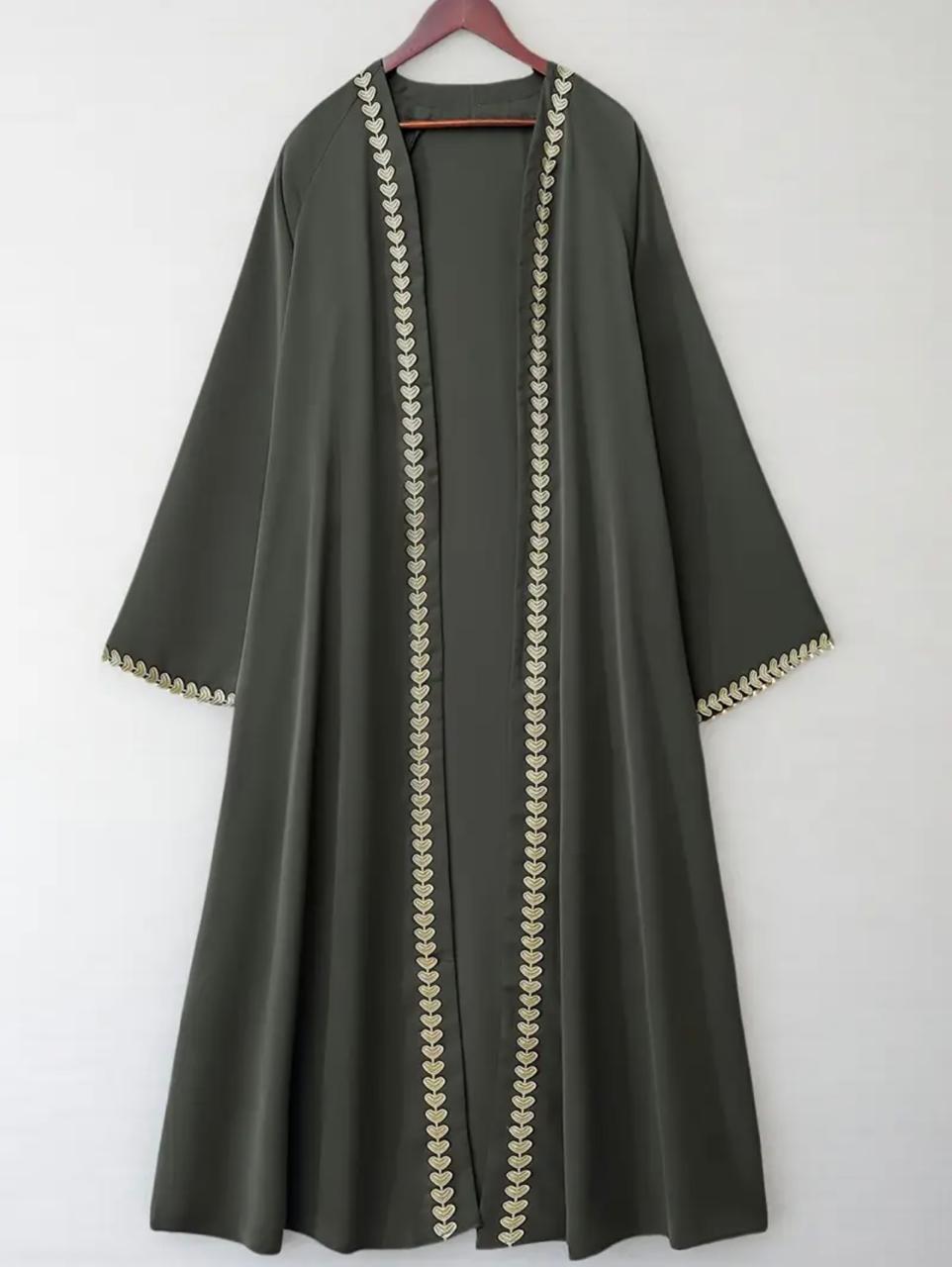 Luxury Maroon Abaya with Embroidery By Wearkurtis