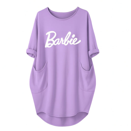 Lilac / Lavender Barbie Printed Long Tee