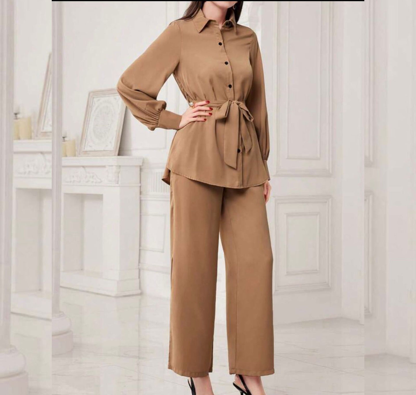 Caramel Cord Set By Wearkurtis