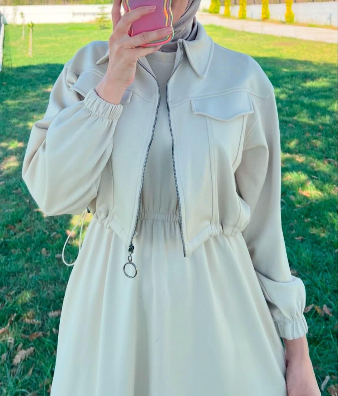 Women Winter Fleece Zip-Up Coati Maxi