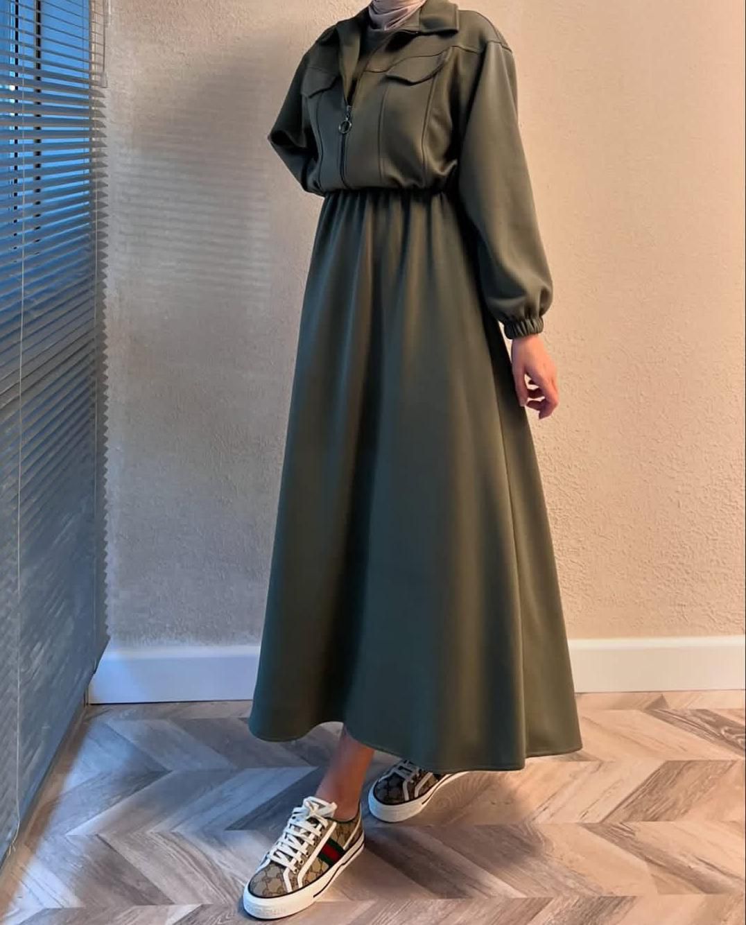 Women Winter Fleece Zip-Up Coati Maxi