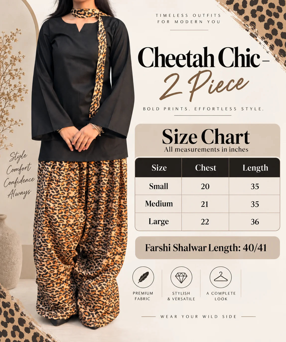 Cheetah Chic – 2 Piece by Wearkurtis