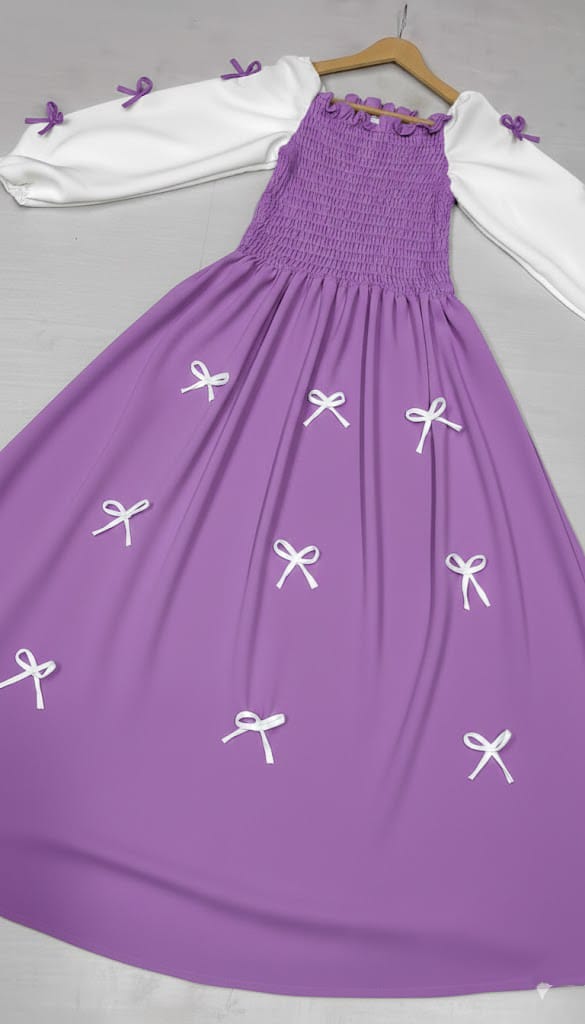 Stylish Bow Tie Maxi Dress