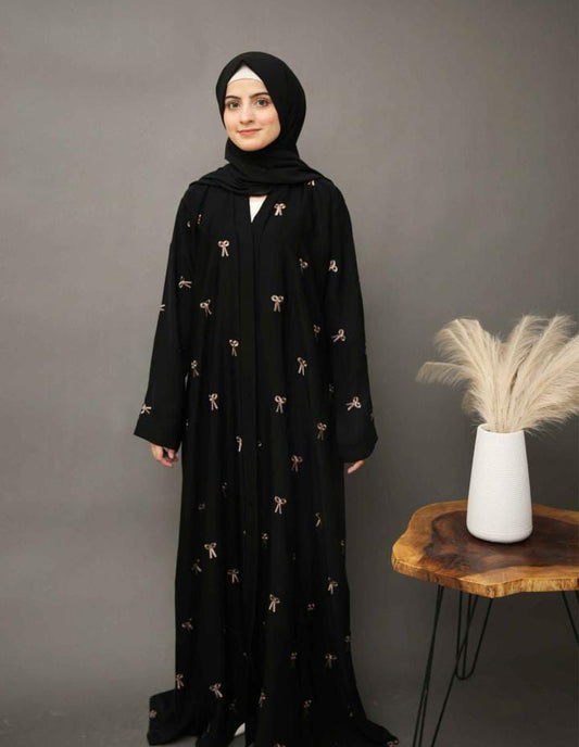 Pookie Bow Unique Abaya  design by Wearkurtis.