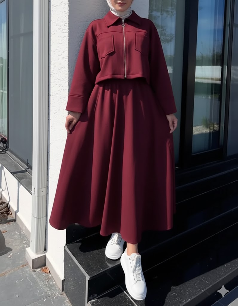 Women Winter Fleece Zip-Up Coati Maxi